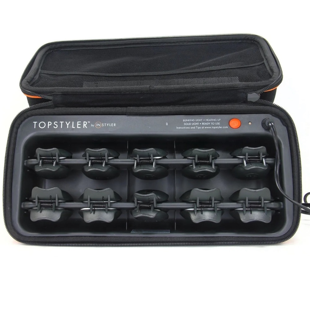 TopStyler By InStyler Heated Ceramic Styling Shells Hair Curlers Clam Pods Set